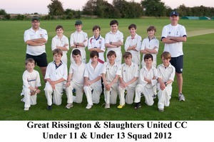 GRCC Under 11/13 Squad 2012.