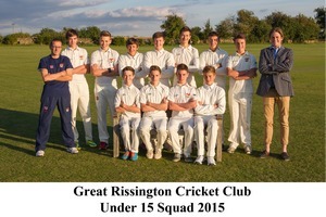 GRCC Under 15 Squad 2015.