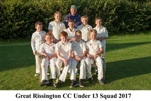 GRCC Under 13 Squad 2017.