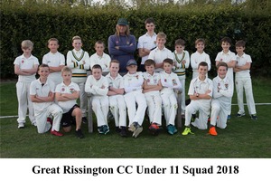 GRCC Under 11 Squad 2018.