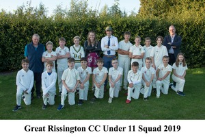 GRCC Under 11 Squad 2019.